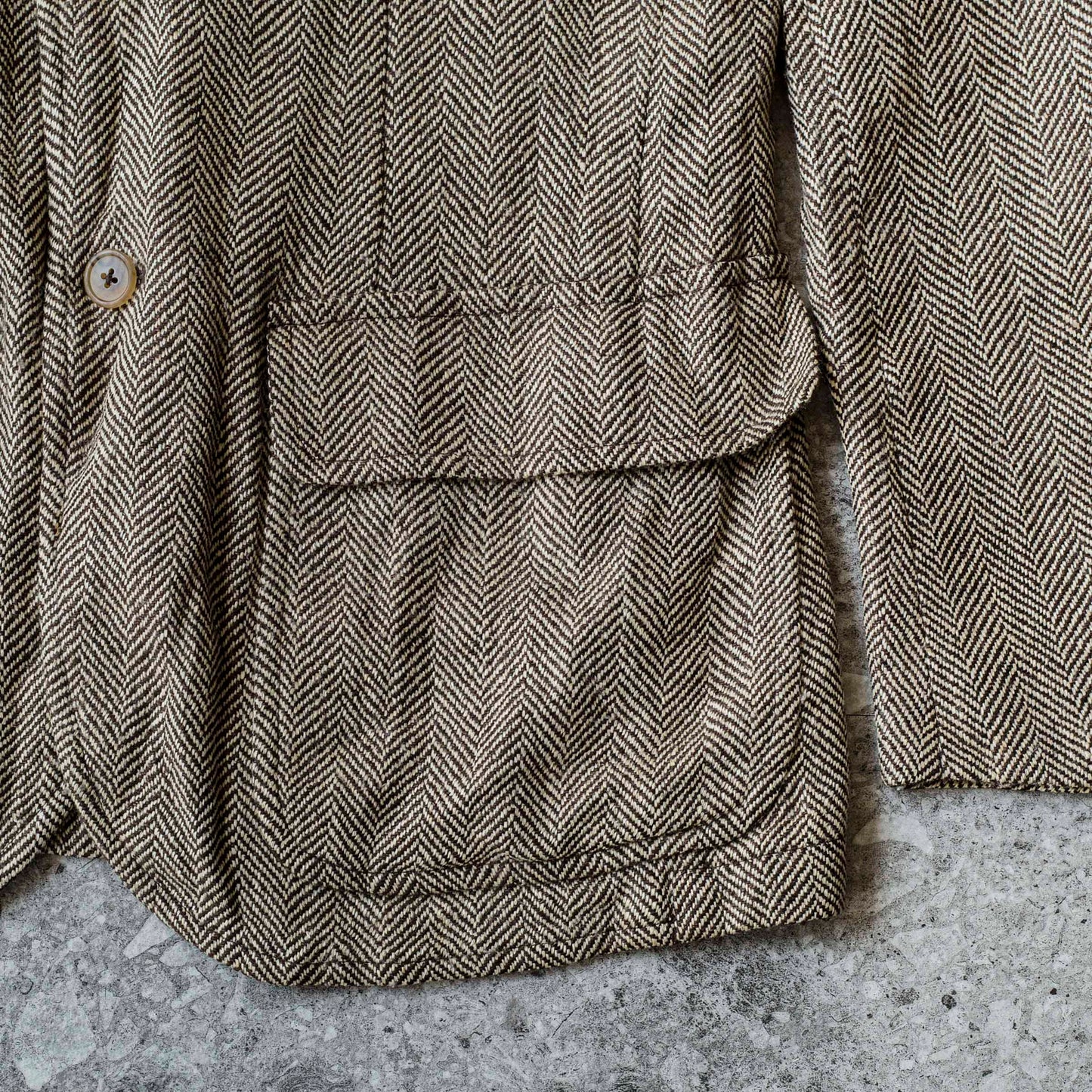 Linen Herringbone Jacket