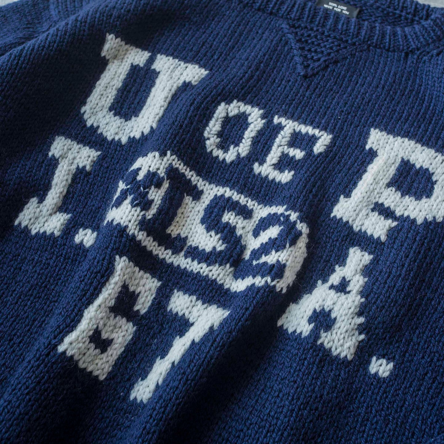 Hand Knit College Sweater
